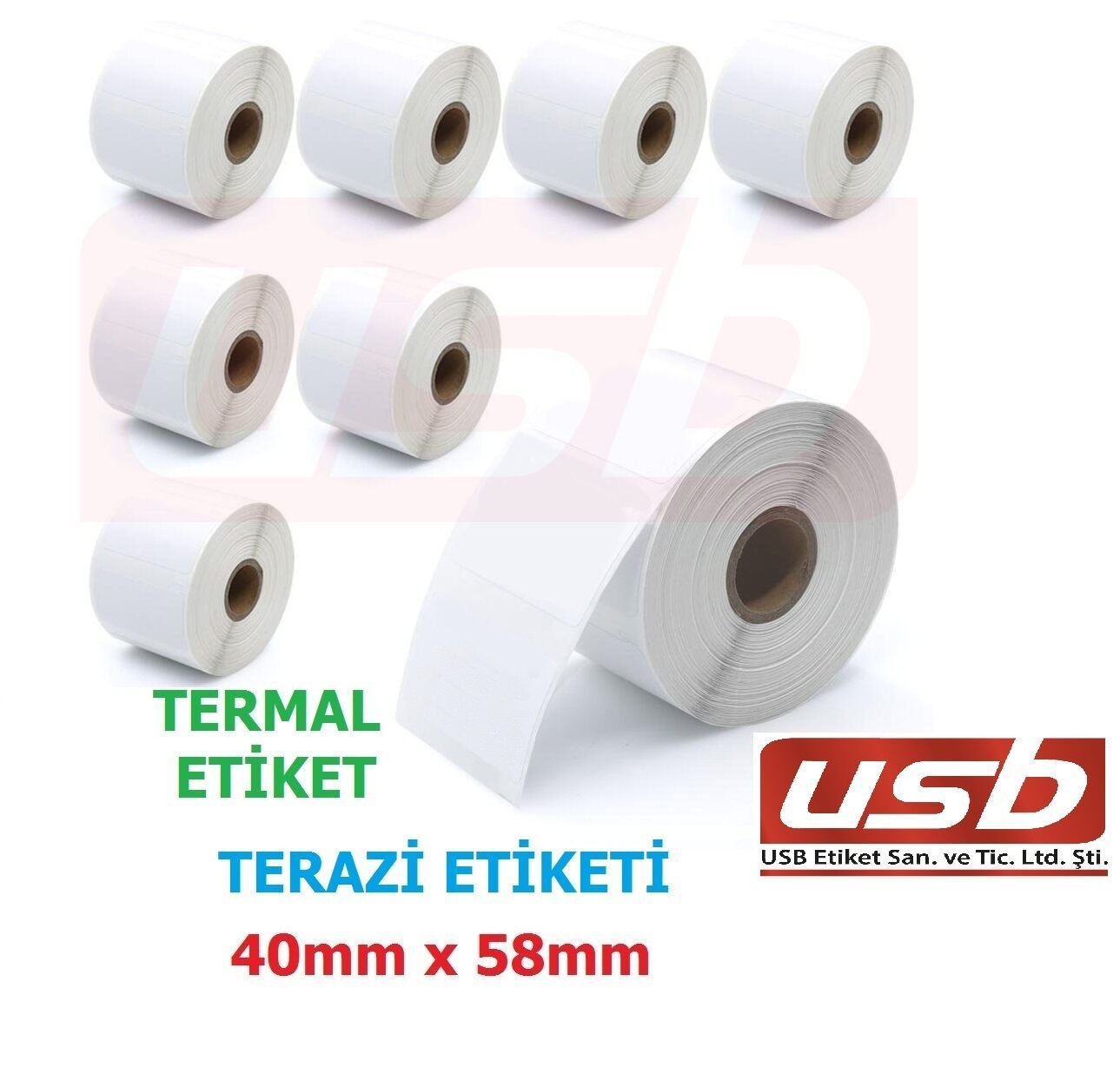 Termal Etiket 40X58 Terazi Etiketi Barkod Etiket